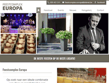Tablet Screenshot of feestcomplexeuropa.be